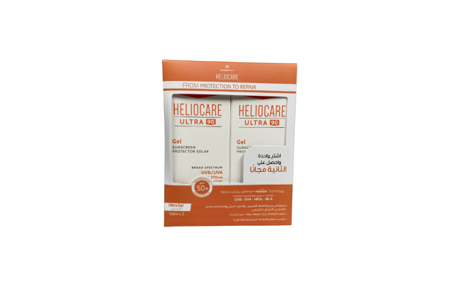 واقي الشمس هيليوكير الترا جل 90 SPF 50+ اشترِ واحد واحصل على الثاني مجانا
